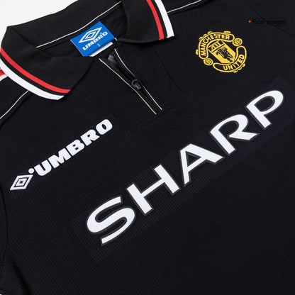 Maillot de football rétro extérieur Manchester United 1998 pour homme