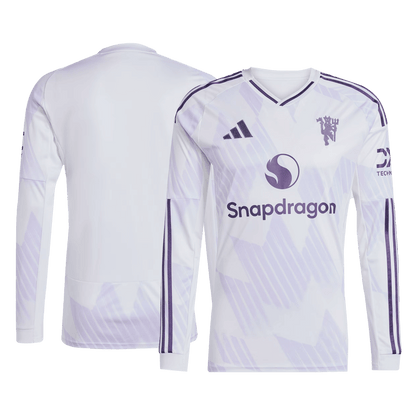 Maillot de foot extérieur Manchester United 2025/26 à manches longues pour homme