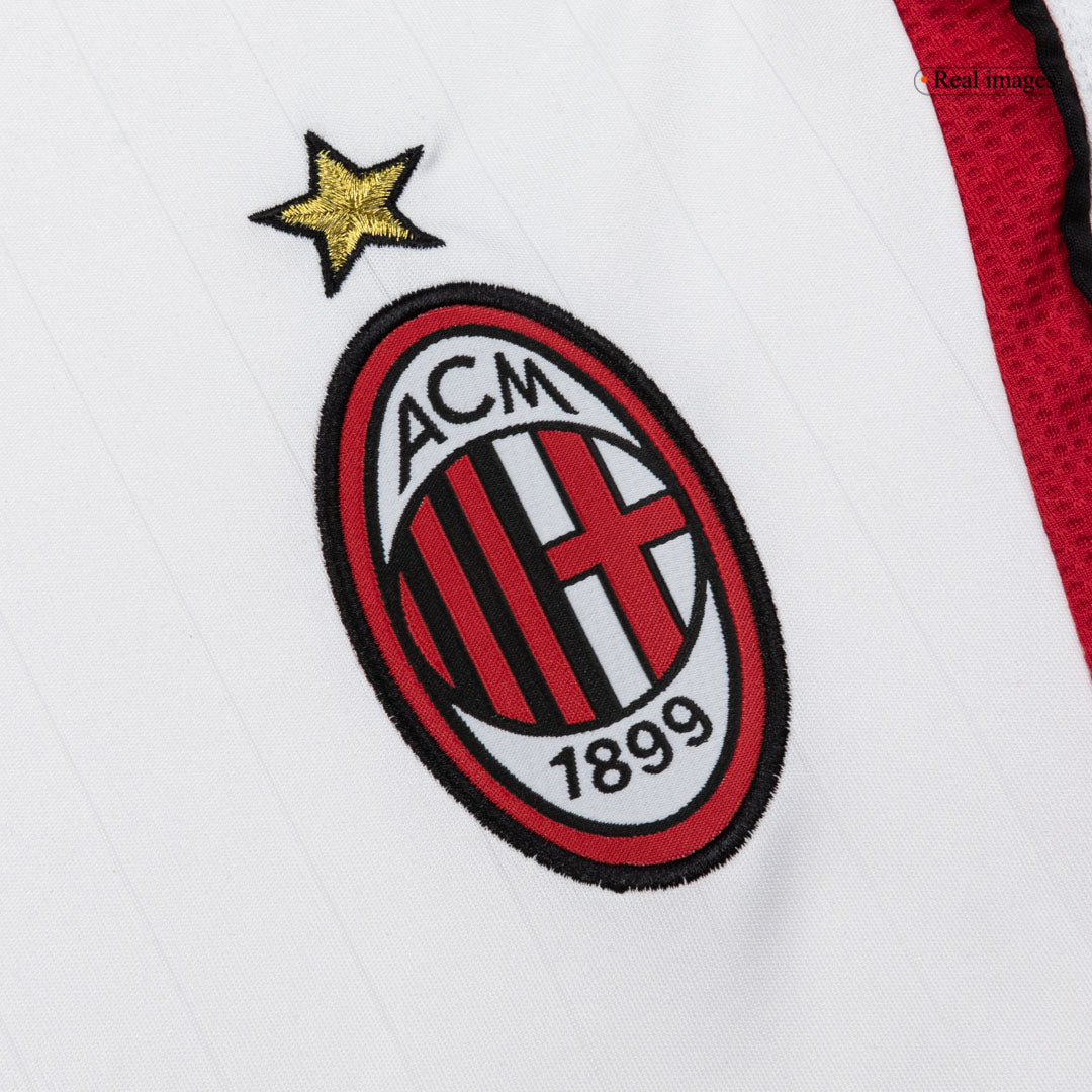 Maillot de foot rétro manches longues extérieur AC Milan 2006/07 pour homme