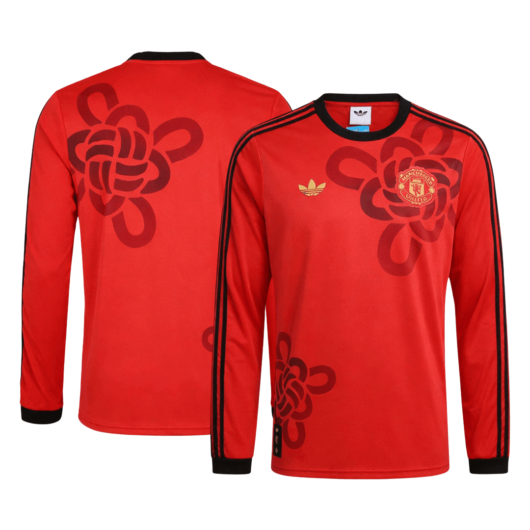 Maillot de foot à manches longues Manchester United 2025/26 pour homme