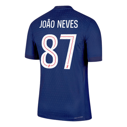 JOÃO NEVES #87 Maillot de Foot Domicile PSG 2025/26 pour Homme - Version Joueur - Coupe Slim