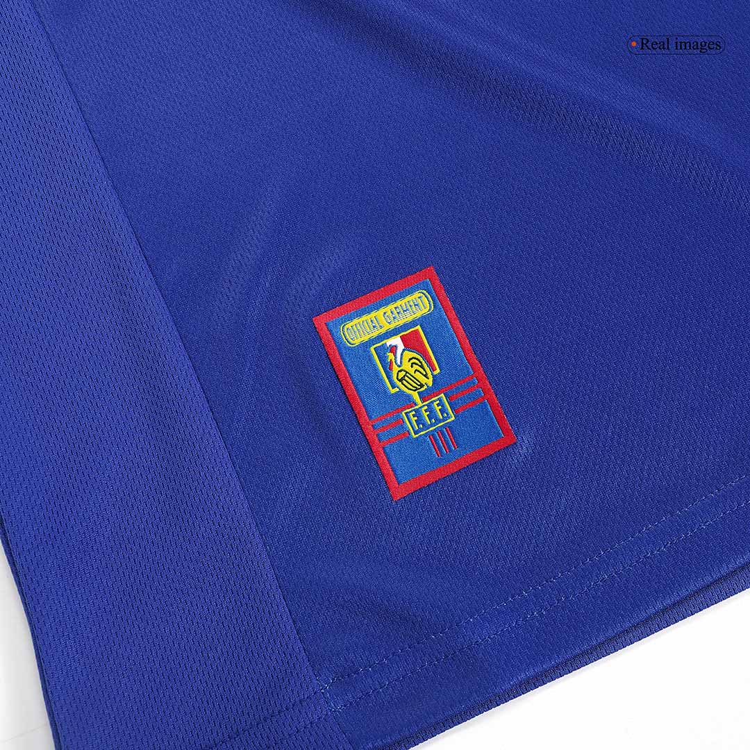Maillot de foot domicile rétro homme France Coupe du Monde 1998