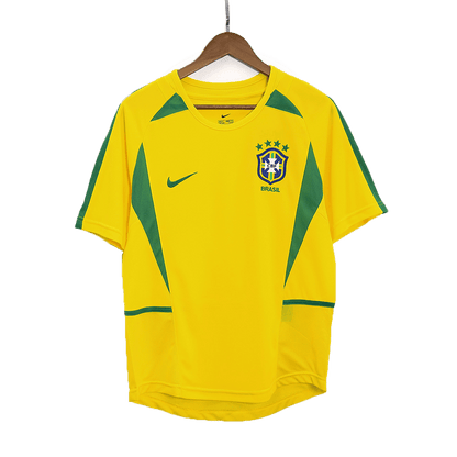 Maillot de football domicile rétro Brésil 2002/03 pour homme