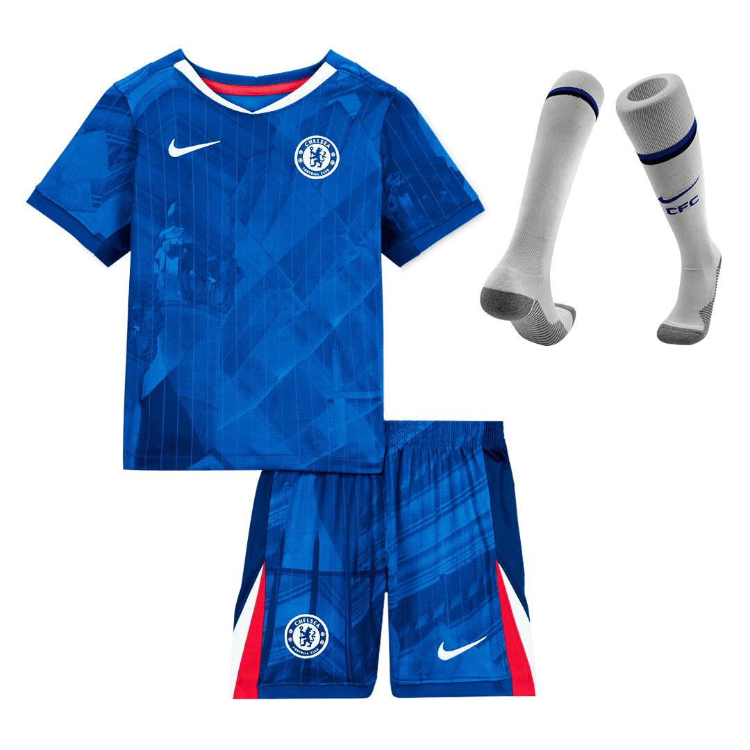 Kit complet Maillot de foot domicile Chelsea Enfant 2025/26