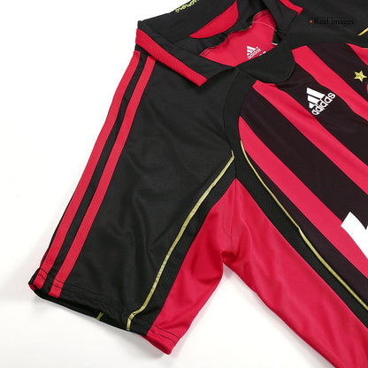 Maillot de foot domicile rétro AC Milan 2006/07 pour homme
