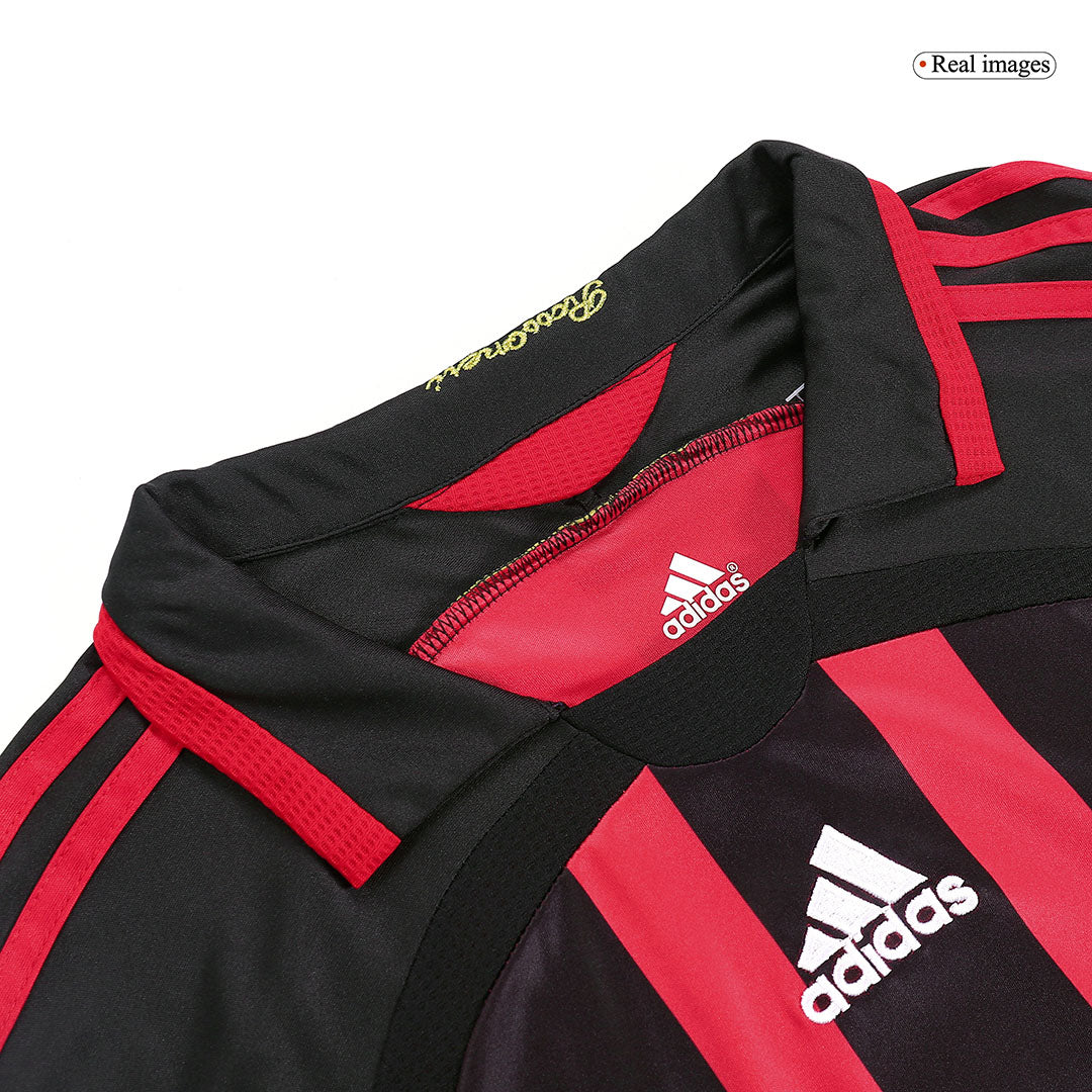 Maillot de football rétro KAKA' #22 AC Milan domicile manches longues homme 2006/07