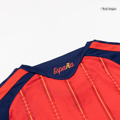 Maillot de foot domicile Espagne Coupe du Monde 2026 pour enfant [PREMIUM]