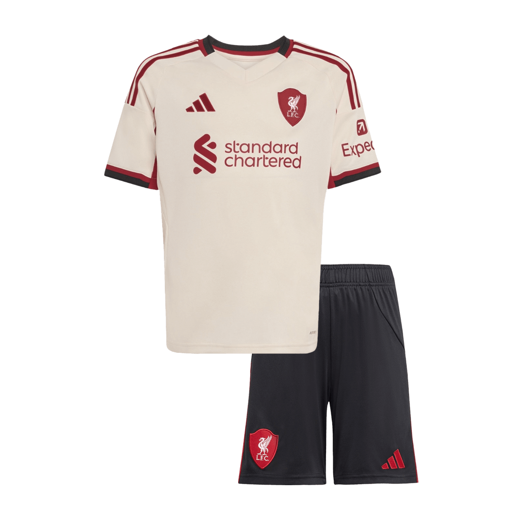 Ensemble Maillot Extérieur de Football Liverpool 2025/26 Enfant