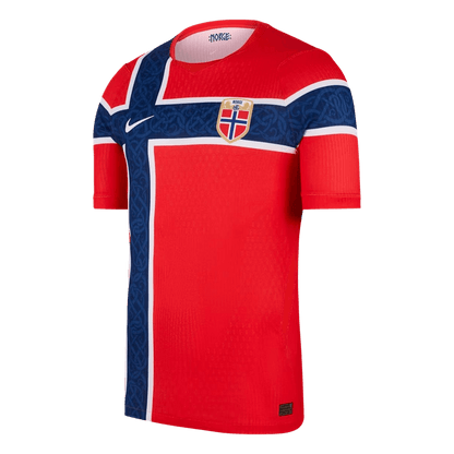 Maillot de Foot Domicile Homme Norvège Coupe du Monde 2026 Version Joueur - Coupe Ajustée