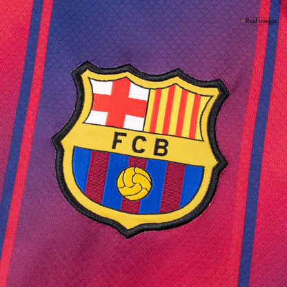 Maillot de football domicile à manches longues pour homme Barcelone 2025/26