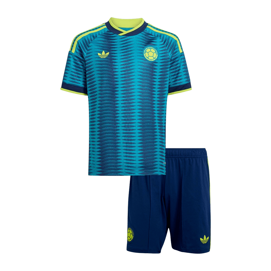 Ensemble maillot de foot extérieur Colombie Coupe du Monde 2026 pour enfant
