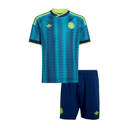 Ensemble maillot de foot extérieur Colombie Coupe du Monde 2026 pour enfant