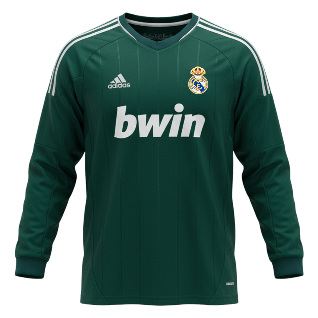 Maillot de football rétro Real Madrid 2012/13 extérieur troisième manches longues pour homme