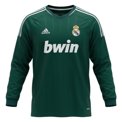 Maillot de football rétro Real Madrid 2012/13 extérieur troisième manches longues pour homme