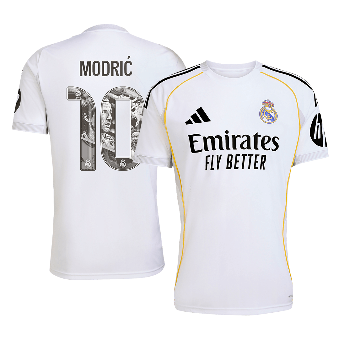 Maillot de football domicile homme Real Madrid 2025/26 MODRIĆ Spécial #10 [PREMIUM]