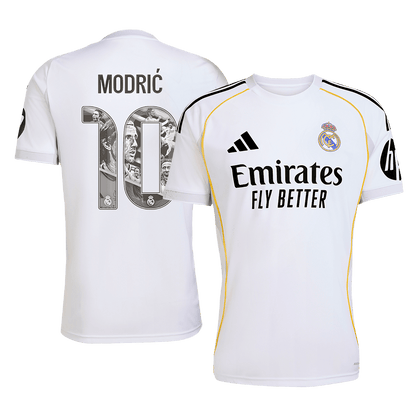 Maillot de football domicile homme Real Madrid 2025/26 MODRIĆ Spécial #10 [PREMIUM]