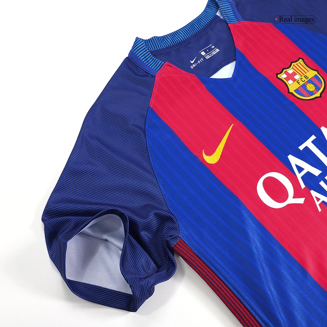 Maillot de foot domicile rétro Barcelone 2016/17 pour homme