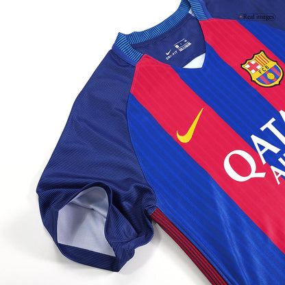 Maillot de foot domicile rétro Barcelone 2016/17 pour homme
