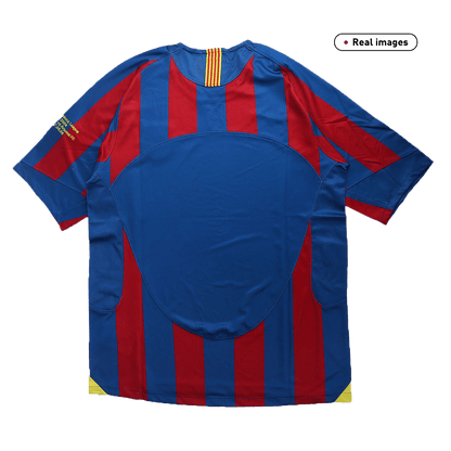 Maillot de foot domicile rétro FC Barcelone Ligue des Champions 2005/06 pour homme