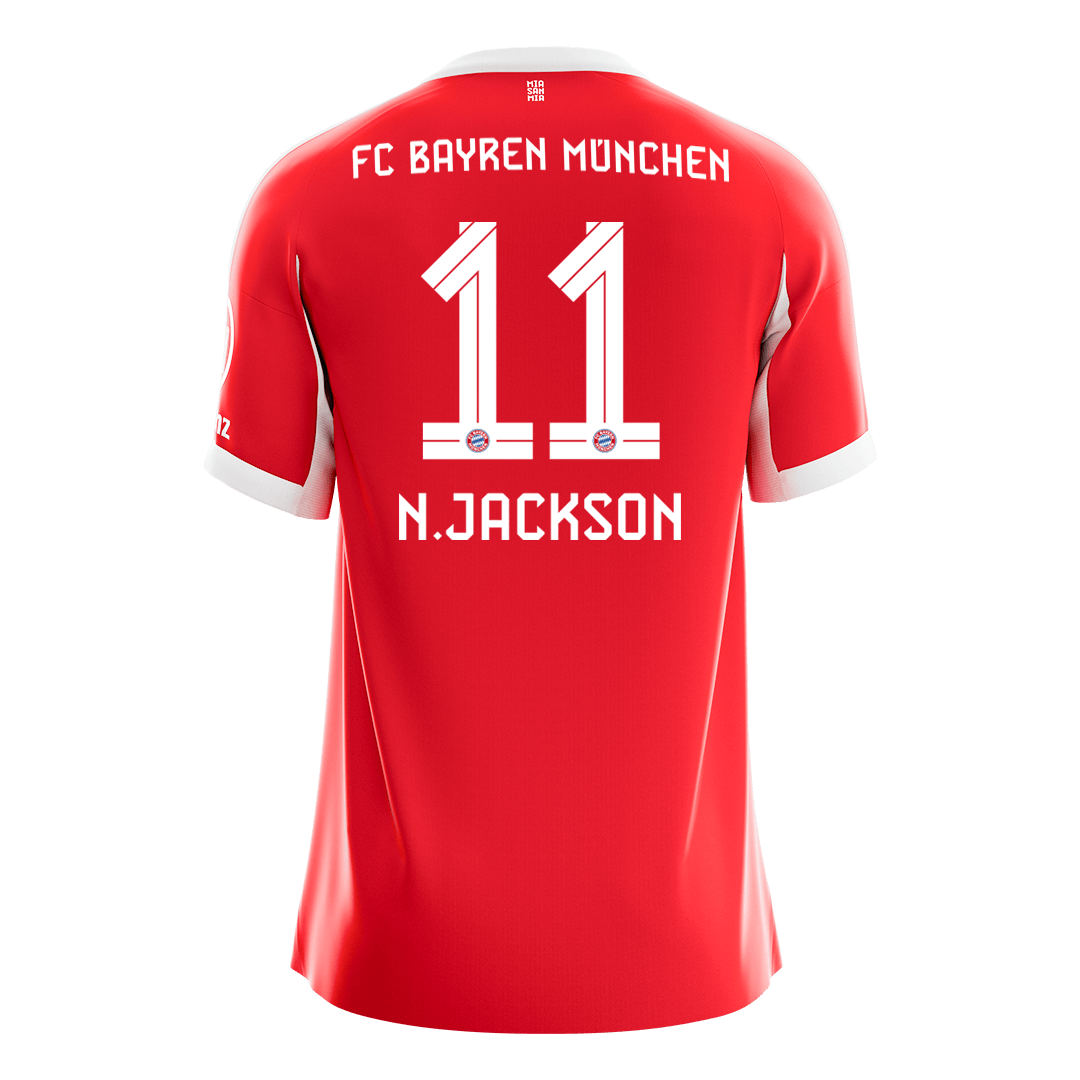 Maillot de Foot Domicile Homme Bayern Munich 2025/26 N.JACKSON #11 [PREMIUM]