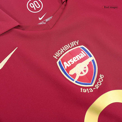 Maillot de football domicile rétro Arsenal 2005/06 pour homme
