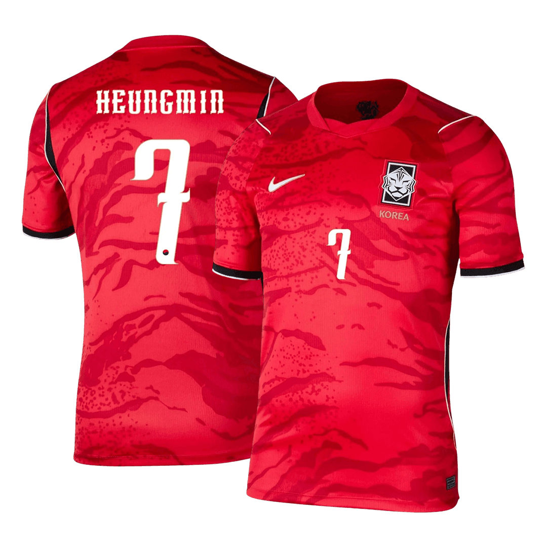 Maillot de football domicile Corée du Sud Coupe du Monde 2026 Homme HEUNGMIN #7