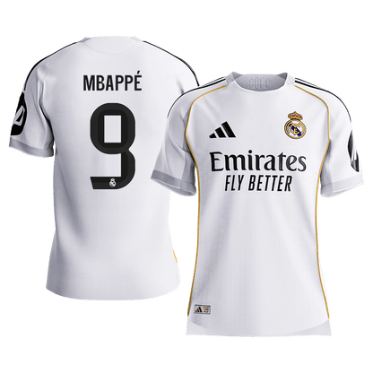 MAILLOT MBAPPÉ #9 Homme Real Madrid 2025/26 Domicile Version Joueur - Coupe Ajustée [PREMIUM]
