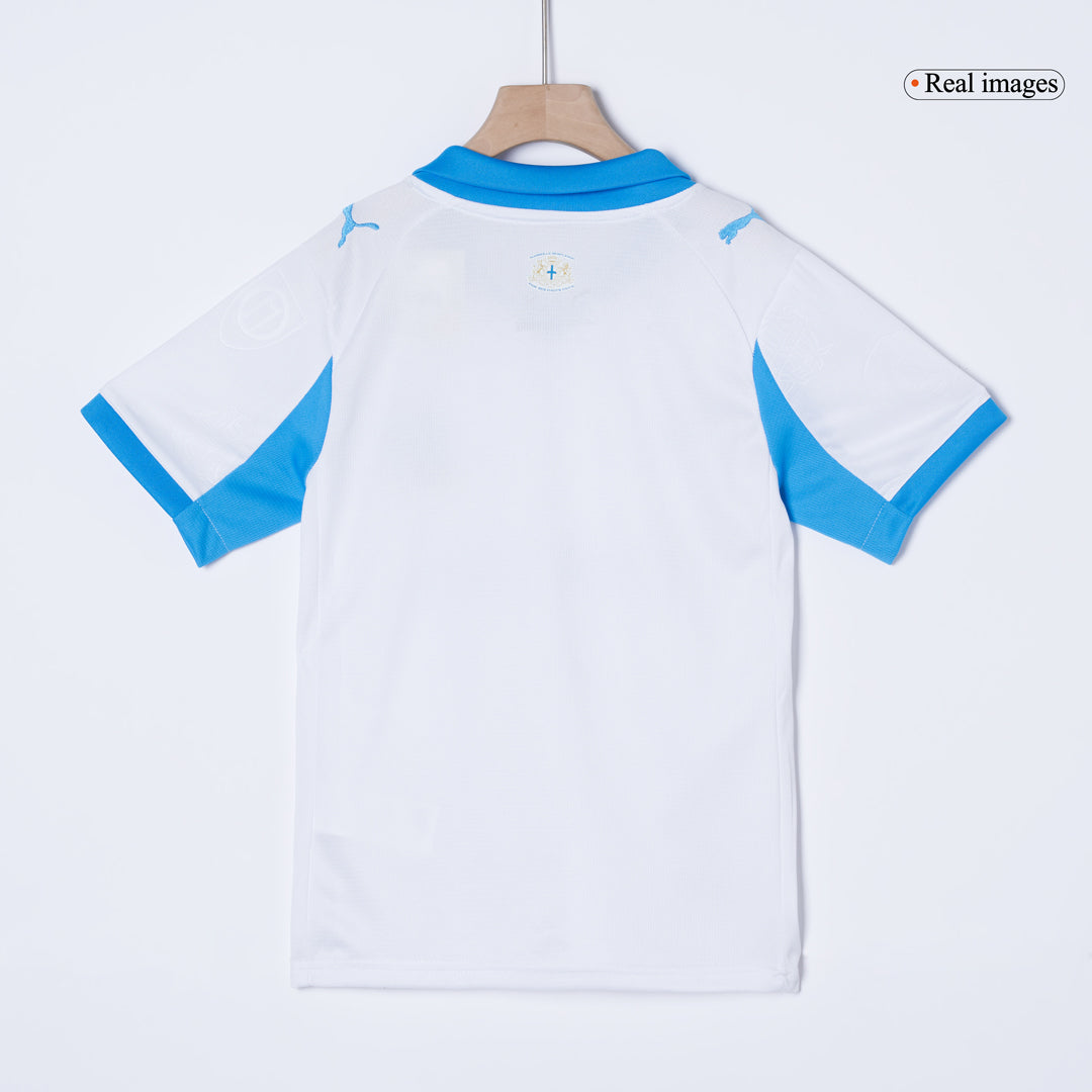 Ensemble Maillot Domicile de Football Enfant Marseille 2025/26