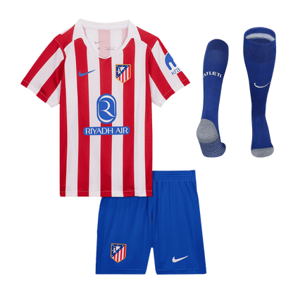 Tenue complète domicile de football Atlético Madrid 2025/26 pour enfant