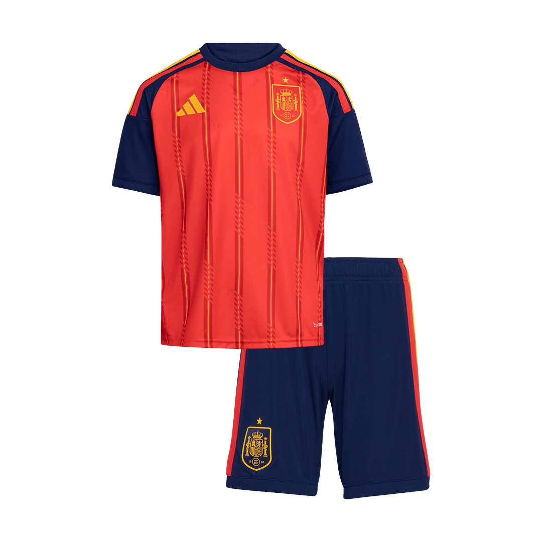 Maillot de Foot Domicile Espagne Coupe du Monde 2026 pour Enfant [PREMIUM]