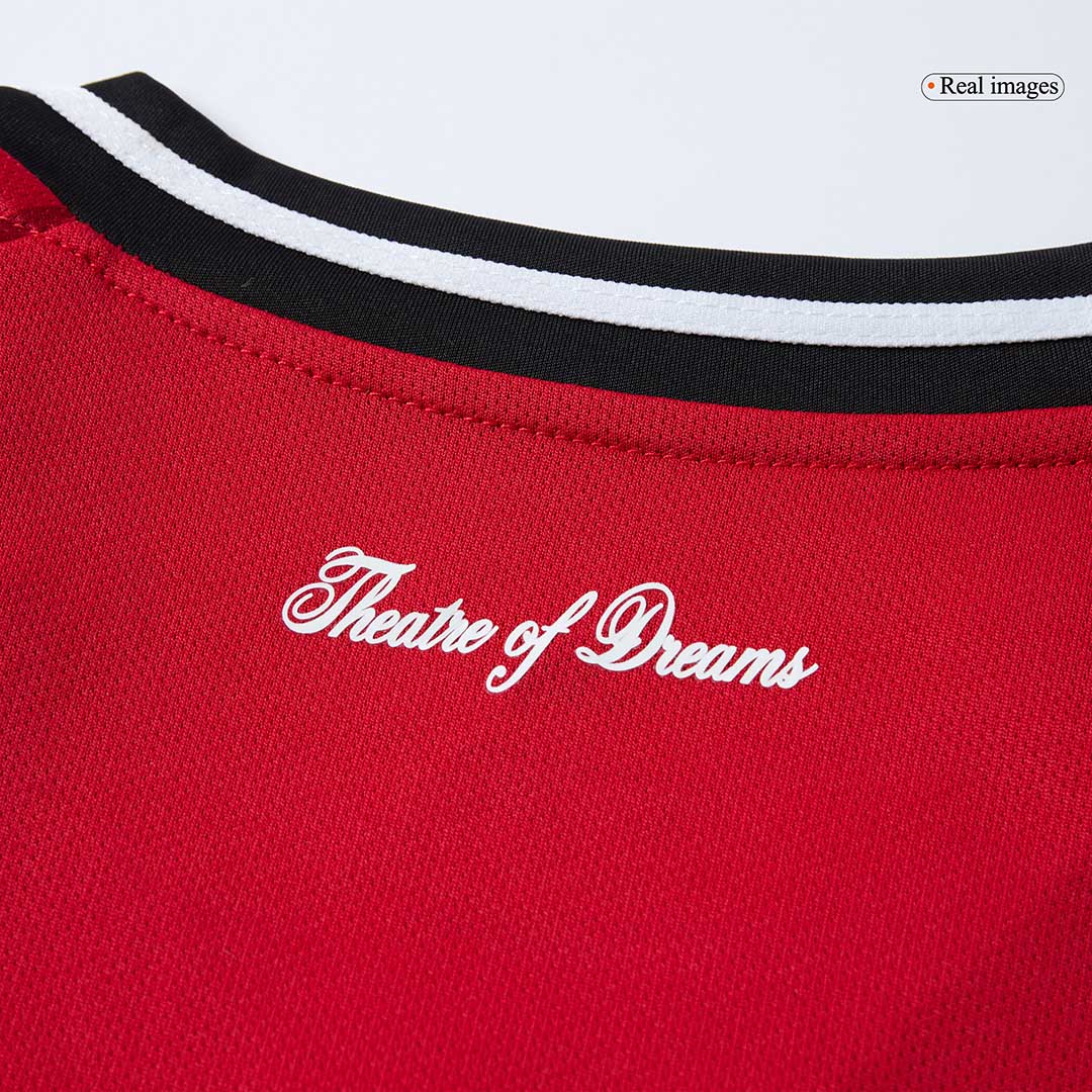 Maillot de foot à manches longues domicile Manchester United 2025/26 pour homme