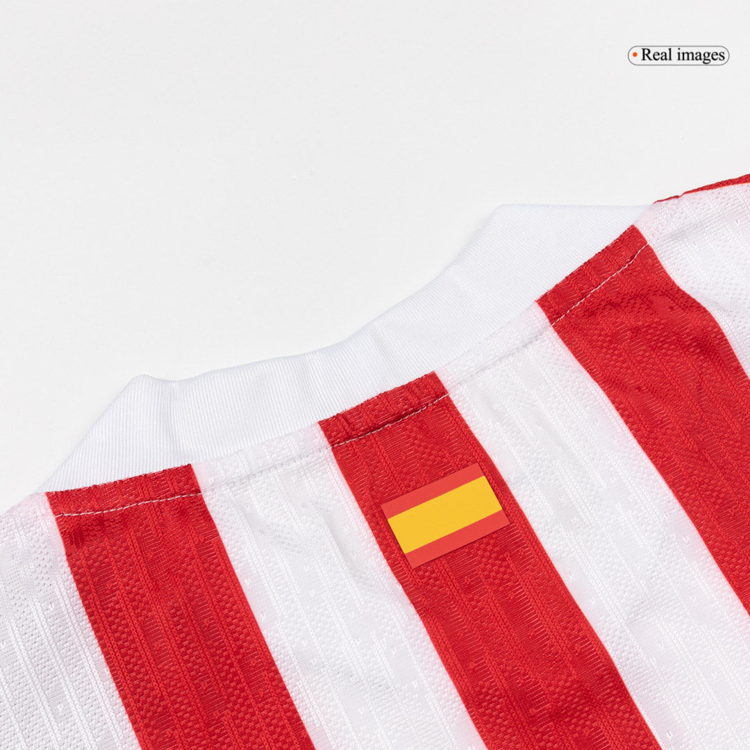 Maillot Domicile de Football Atletico Madrid Saison 2025/26 Version Joueur pour Homme - Coupe Ajustée