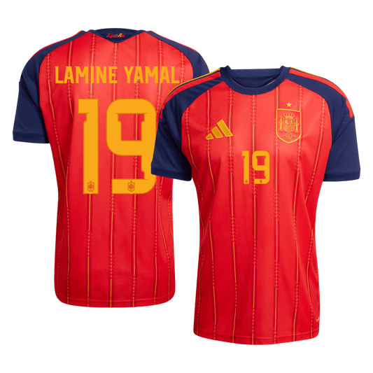 LAMINE YAMAL #19 Men's Spain World Cup 2026 Home Soccer Jersey [PREMIUM]