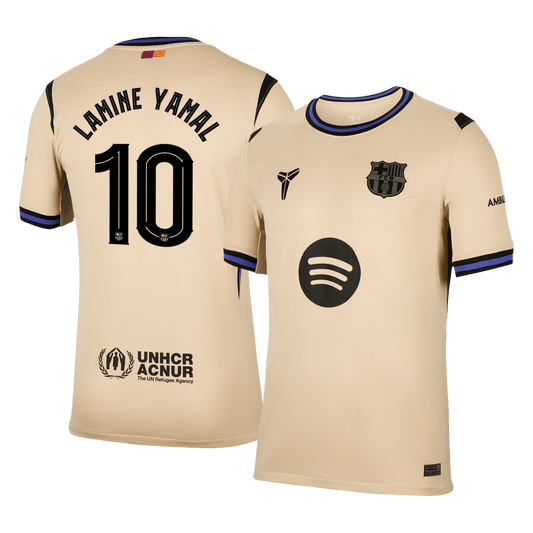 LAMINE YAMAL #10 Men's Barcelona UCL 2025/26 Away Soccer Jersey