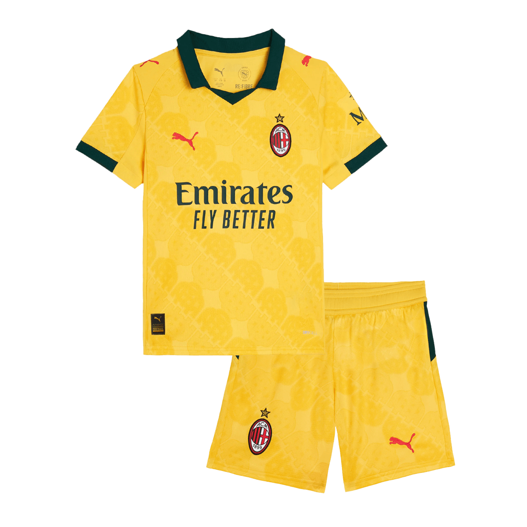 Ensemble Maillot de Foot Enfant AC Milan Troisième Extérieur 2025/26