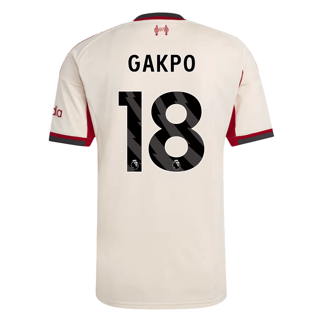 Maillot de foot extérieur GAKPO #18 Homme Liverpool 2025/26