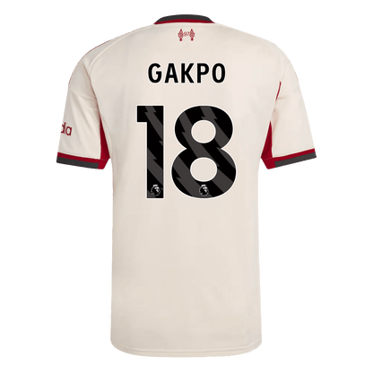 Maillot de foot extérieur GAKPO #18 Homme Liverpool 2025/26