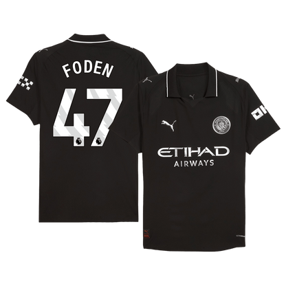 Maillot de football extérieur Foden #47 Manchester City 2025/26 pour homme - Version joueur - Coupe ajustée