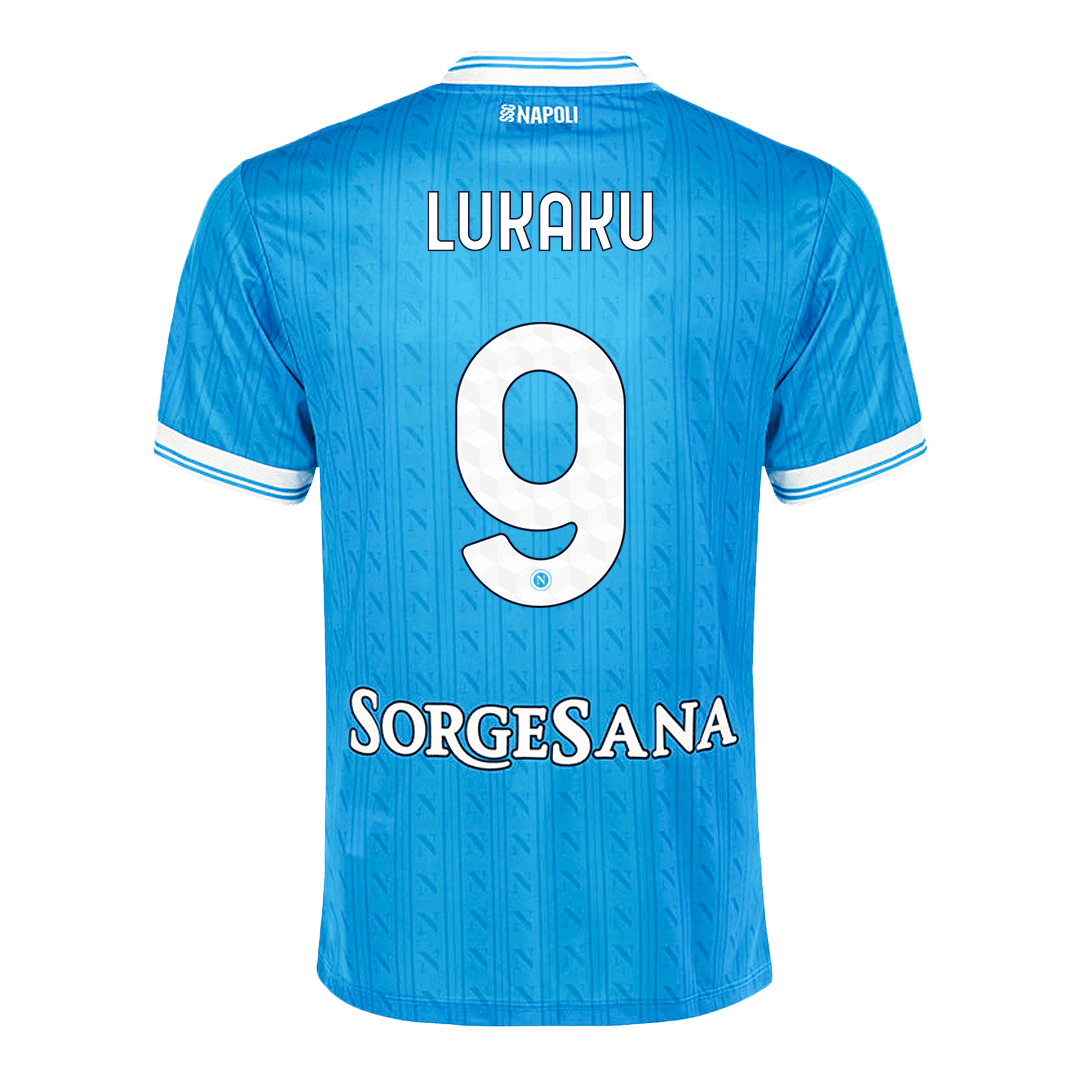 Maillot de foot domicile homme LUKAKU #9 Napoli 2025/26