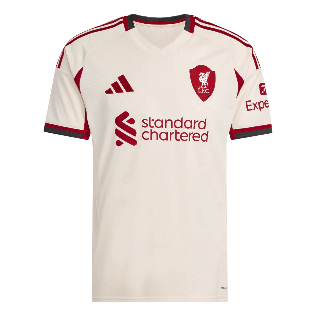 Maillot de foot extérieur SZOBOSZLAI #8 Homme Liverpool 2025/26