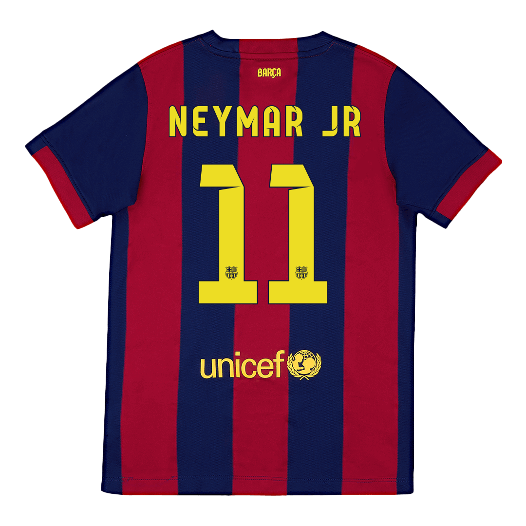 Maillot de foot domicile rétro NEYMAR JR #11 Barcelone 2014/15 pour homme
