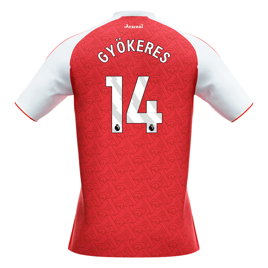 Maillot de foot domicile Arsenal 2025/26 pour homme GYÖKERES #14 [PREMIUM]