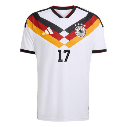 Maillot de football domicile homme WIRTZ #17 Allemagne Coupe du Monde 2026 version joueur - Coupe ajustée