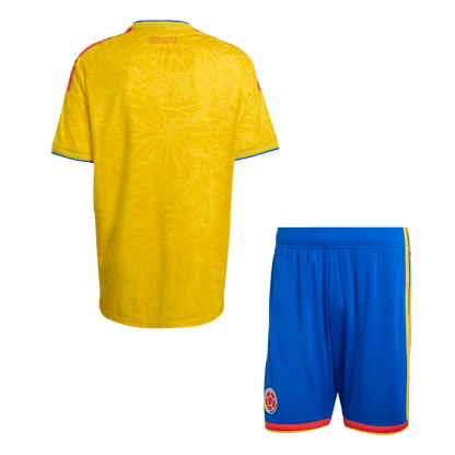 Ensemble maillot de football domicile pour homme Colombie Coupe du Monde 2026