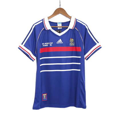 Maillot de foot domicile rétro homme France Coupe du Monde 1998
