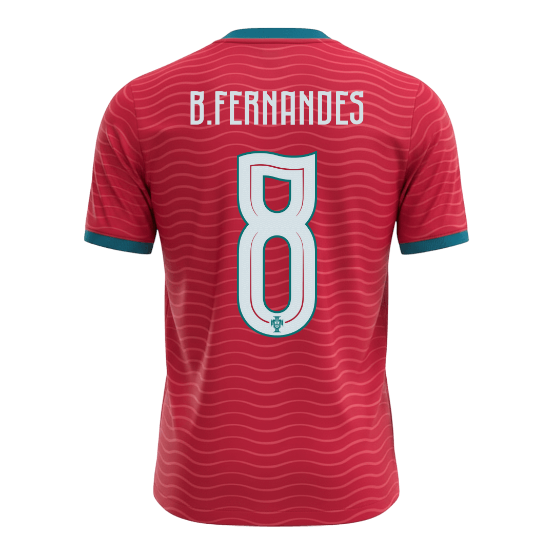 Maillot de football domicile homme Portugal Coupe du Monde 2026 B.FERNANDES #8