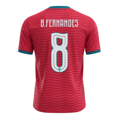 Maillot de football domicile homme Portugal Coupe du Monde 2026 B.FERNANDES #8