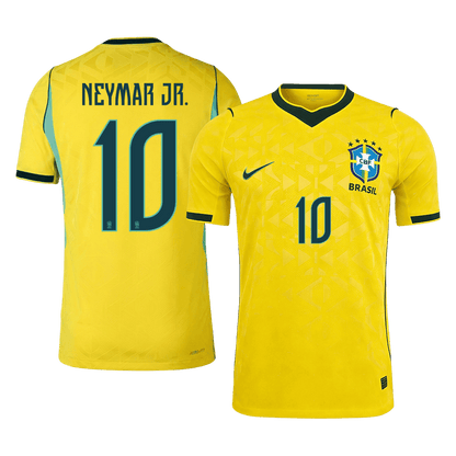NEYMAR JR. #10 Men's Brazil World Cup 2026 Player Version Home Soccer Jersey - Slim Fit