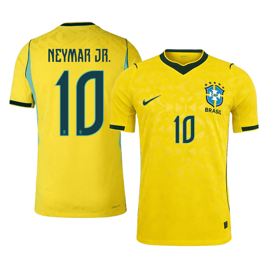 NEYMAR JR. #10 Men's Brazil World Cup 2026 Player Version Home Soccer Jersey - Slim Fit