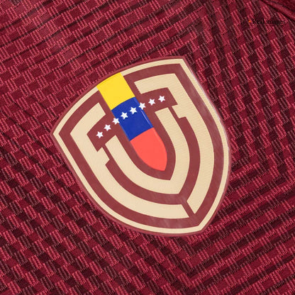 Maillot de football domicile Venezuela Coupe du Monde 2026 pour hommes version joueur - Coupe ajustée